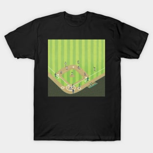 Baseball Players on Diamond T-Shirt